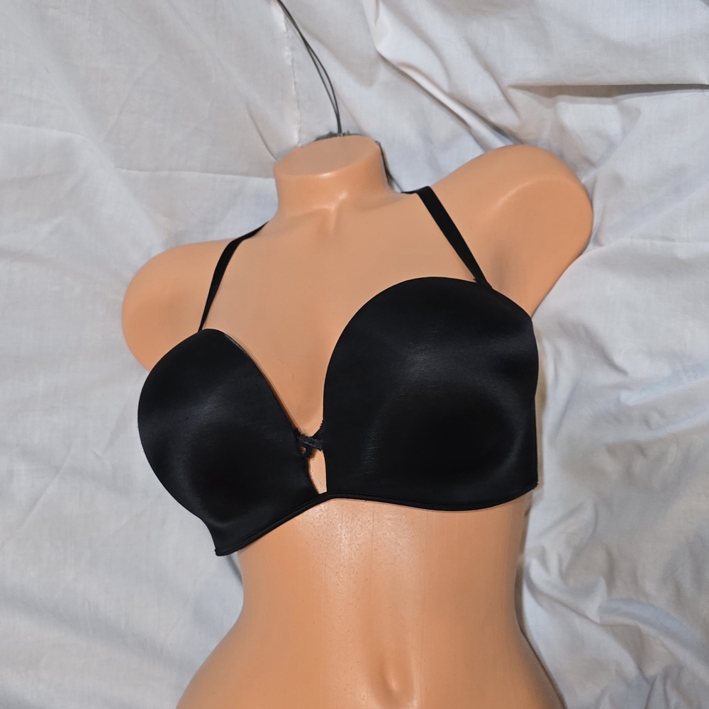 Victorias Secret 34D Bombshell Add 2 Cups Push-Up Bra T back Strapless